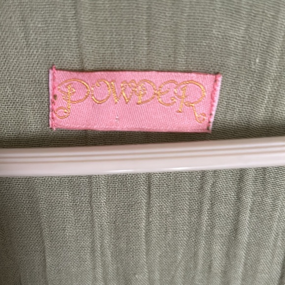 Powder (brand) green robe with chain. Brand new. - Picture 2 of 5